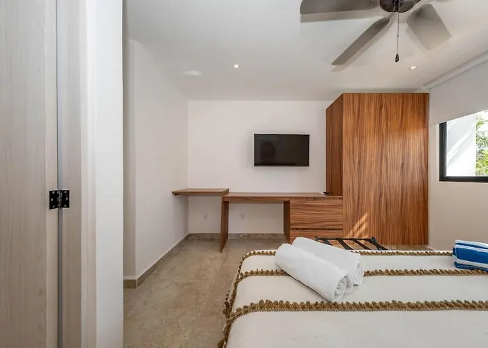 Lux 2 Bd With Balcony And Rooftop Pool At Aldea Zama Apartment *
