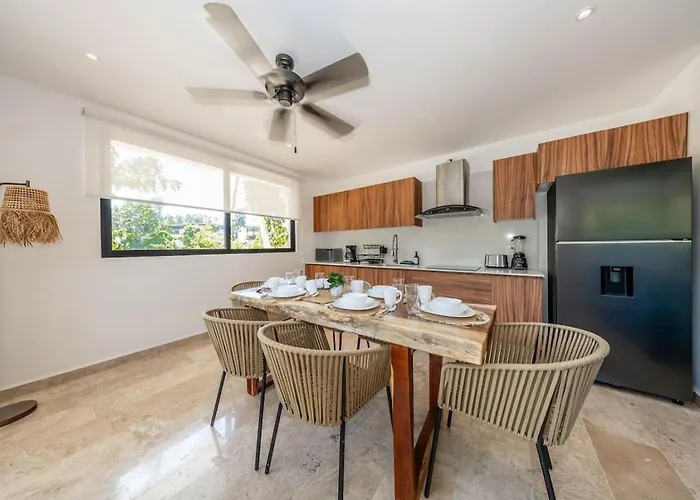 Lux 2 Bd With Balcony And Rooftop Pool At Aldea Zama Apartment Tulum