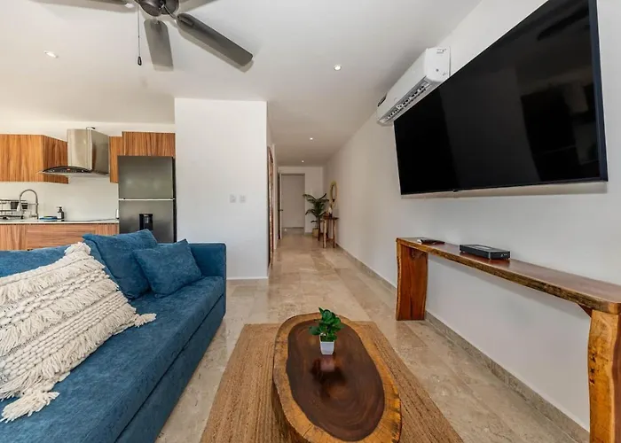 Lux 2 Bd With Balcony And Rooftop Pool At Aldea Zama Apartment